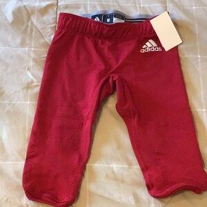 Adidas Men's Red Football Shorts Size M